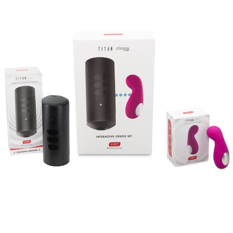 Kiiroo- Titan Și Cliona Cuplu Set Violet