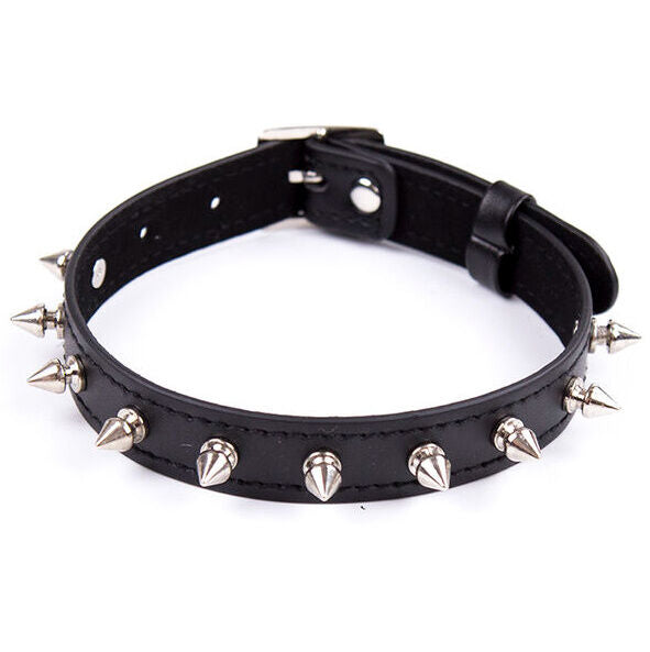 Ohmama Fetish - Adjustable Body Safe Punk Spiked Fetish Collar