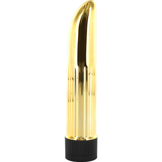 Seven Creations Ladyfinger Minivibrator Gold - Classic Metal Vibrator, 11 cm x 2.4 cm, Water Resistant