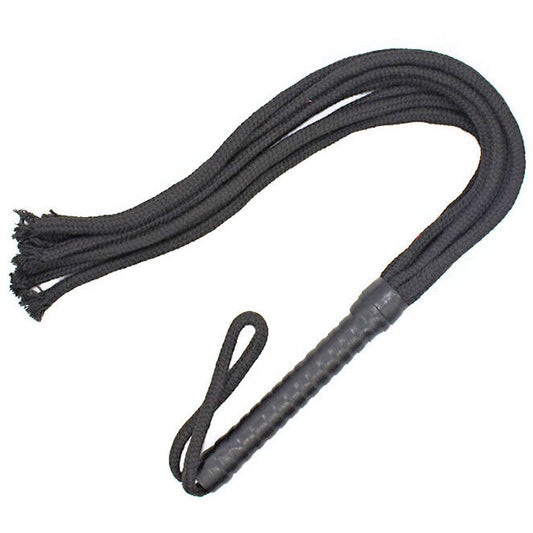 Ohmama Fetish - 56cm Length Rope Whip made of PVC, Wood, Polyester and Iron