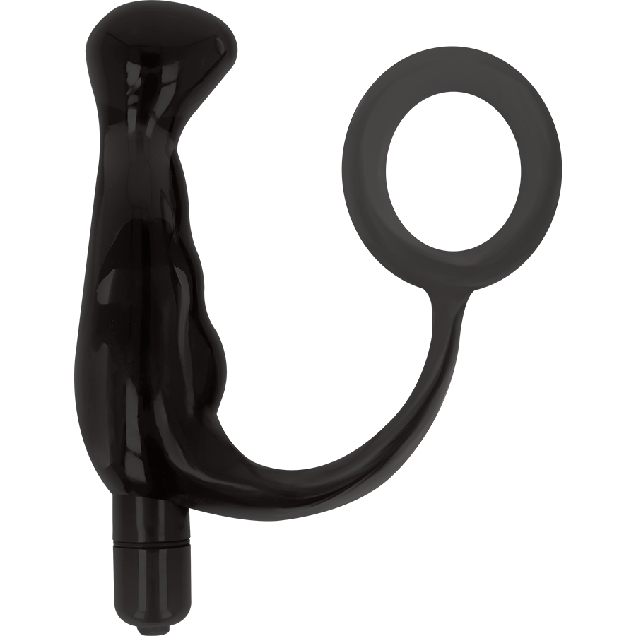 Addicted Toys Prost Tico Vibrator Black 10 Cm - Rechargeable Anal Vibrator, Medical Silicone, Submersible IPX6