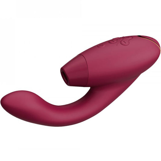 Womanizer - Stimulator Duo 2 Bordeaux, G-Spot and Clitoris Stimulation, 14 Intensity Levels, IPX7 Water Resistant