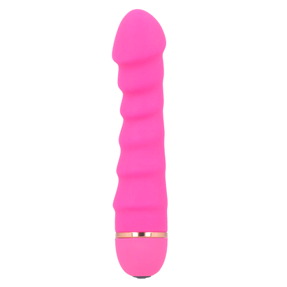 Intense Fun - Sally Vibrator with 20 Speeds, Soft Silicone, Pink, 3.4 cm x 16 cm, Water Resistant