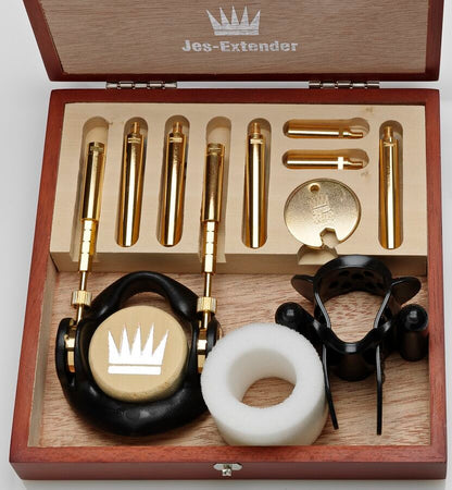 Jes-Extender Gold - Non-Surgical Penis Enlargement with Traction Technology, Top Model, 24K Gold Plated