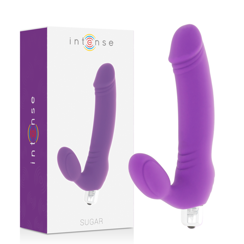 Intense Fun - Intense Sugar, Silicone Vibrator Dildo, Water Resistant, Seven Speeds, Ergonomic