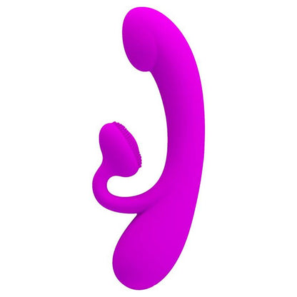 Pretty Love Flirtation - Sincere Silicone Vibrator and Stimulator with 10 Vibration Functions, Purple