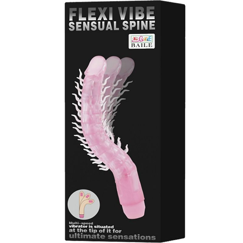 Baile Rotations-Flexi Vibe Sensual Spine Flexibil Vibrator Flexibil Violet 23,5 Cm