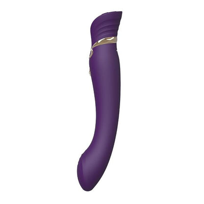 Zalo - Regina G-Spot Pulse Wave Luxury Vibrator with Gold and Swarovski Details, Purple