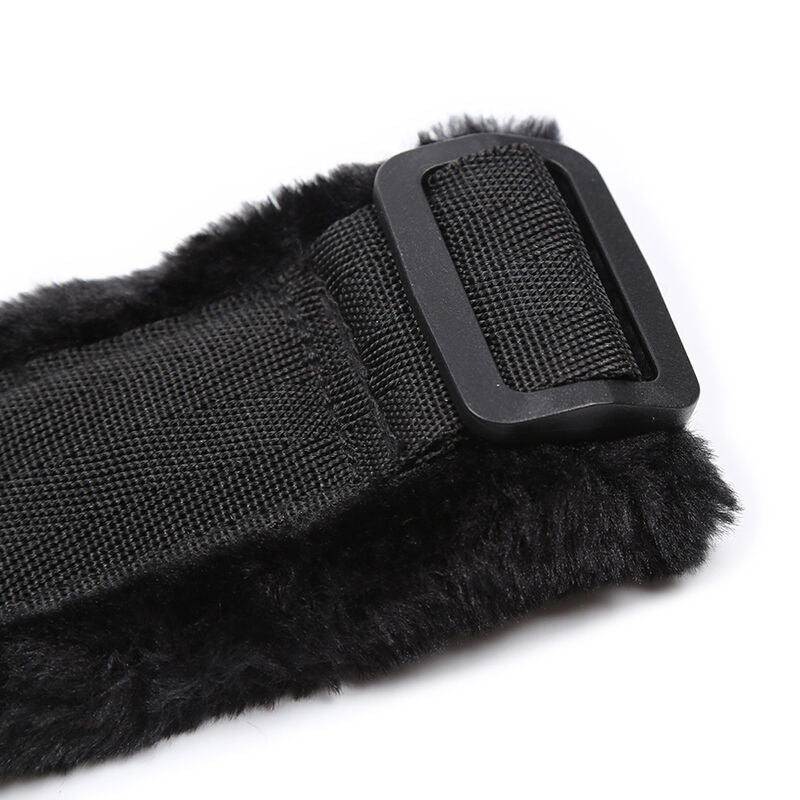 Ohmama Fetish Fur Lined Wrist Cuffs - Luxury Material Fetish Accessories for Pleasure and Comfort