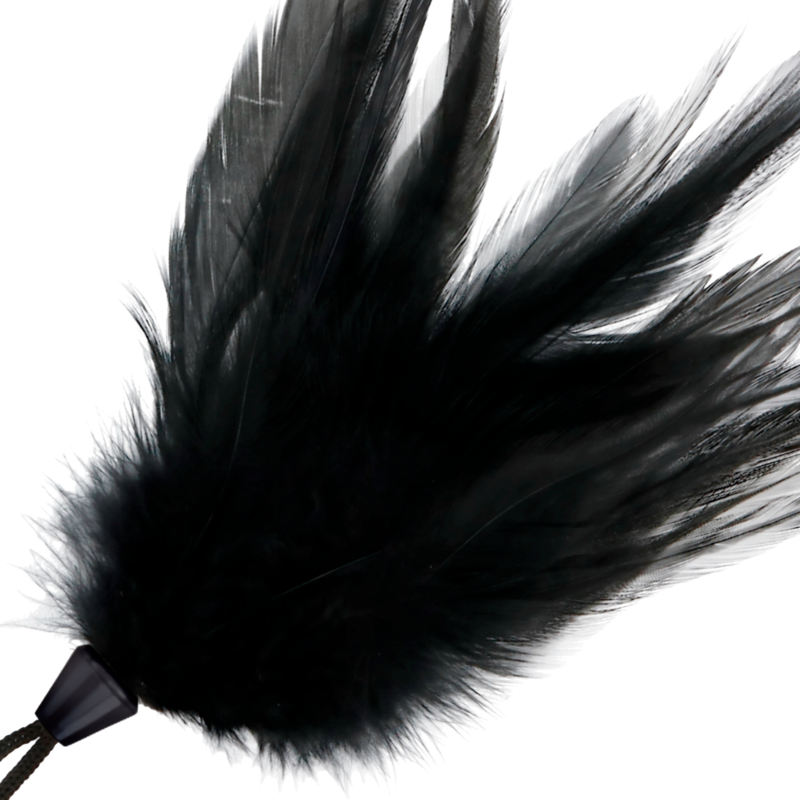 Darkness Sensations - Stimulator With Black Feathers, 17 cm