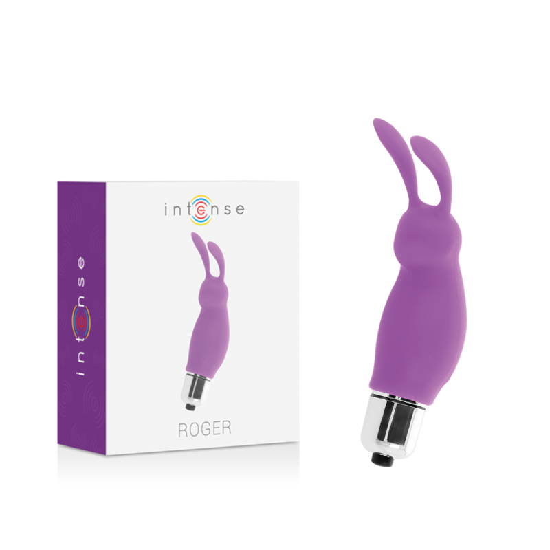 Intense Fun - Roger Rabbit Stimulator with Vibrations, Purple, 1 Speed, 9 cm