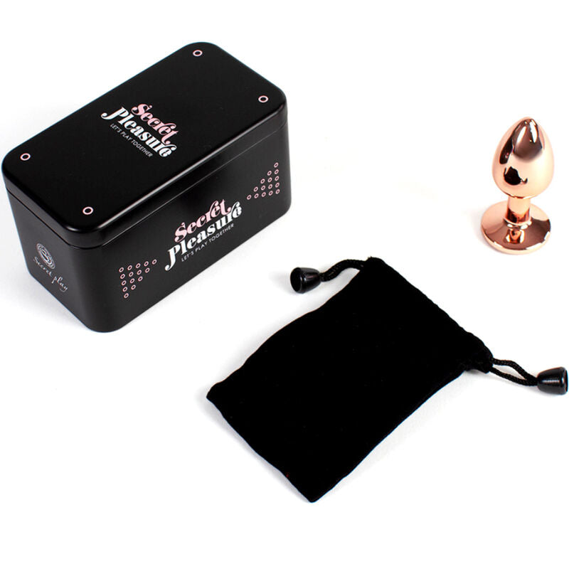 Secretplay Toys-Secret Play   Dop Anal Metalic Rose Gold  Small Size 7 Cm