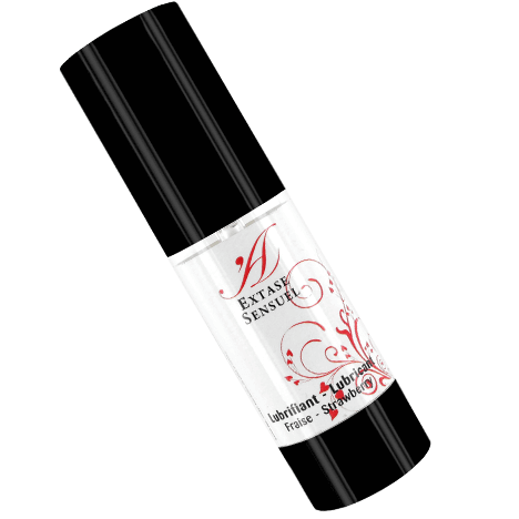 Extase Sensual - Luxury Strawberry Lubricant, 100 ml, Compatible with Condoms and Sanitary Dildos