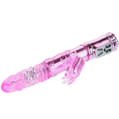 Baile Rotations - Rechargeable Multifunctional Vibrator With Vibrating Clitoris Stimulation Butterflies, 5 Rotation Modes, 5 Vibration Modes, Silicone and TPE Material, Designed in the USA