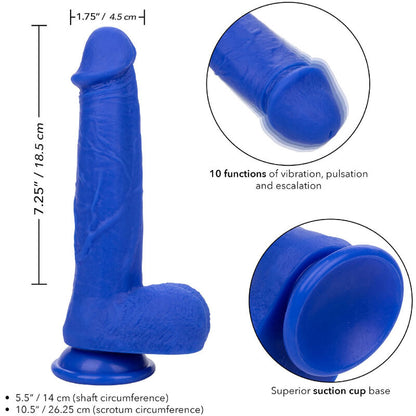 Calexotics- Amiral Căpitan Realist Dildo Vibrator Albastru