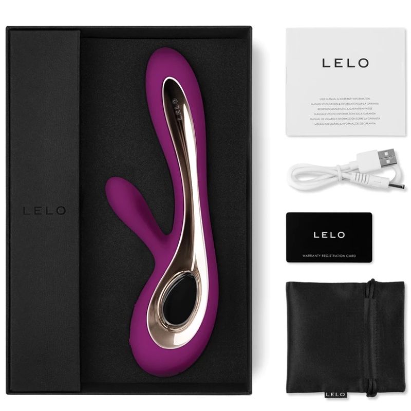 Lelo - Soraya 2 Vibrator Soraya 2 Rabbit Rose, Double Action G Spot and Clitoris, Rechargeable, Waterproof, Dimensions: 220 x 85 x 44 mm, Insertable Length: 110 mm