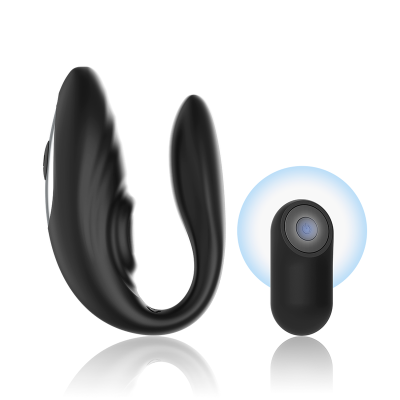 Brilly Glam - Pulse and Vibrate Remote Control for Couple, 7 Vibration and Pulse Modes, Rechargeable, Water Resistant