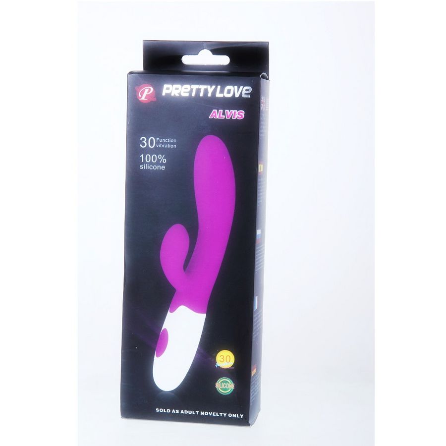 Pretty Love Flirtation - Alvis Vibrator with 30 Vibration Modes, Silicone, 2 Motors, Purple