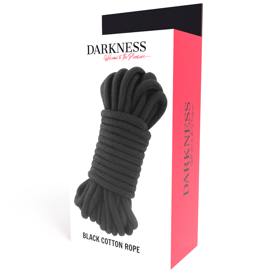 Darkness Bondage - Black Japanese Rope 10 Meters, 100% Cotton