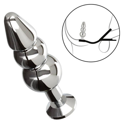 California Exotics Star Fucker Beaded Anal Plug - Beaded Pleasure and Metallic Elegance