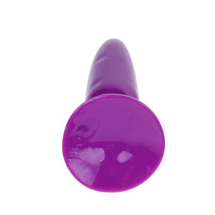 Anal Baths - Small Pink Anal Plug 15 cm, Gelatin, Conical Shape, Suction Cup for Anal Pleasure