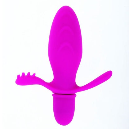 Pretty Love Flirtation - Fitch Vibrator with 10 Vibration Modes and Clitoral Stimulation, Silicone, Purple