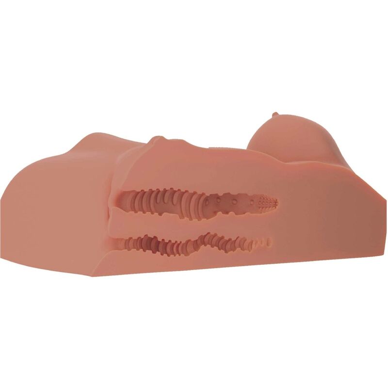 Pdx Plus+-Masturbator De Sex Feminin Torso Caramel Cu Dublă Intrare