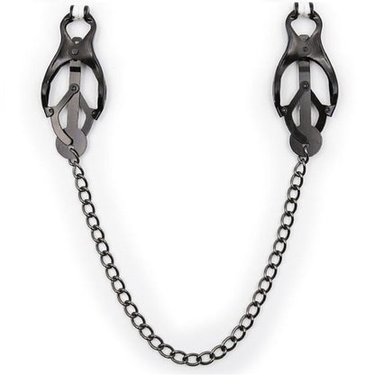 Ohmama Fetish - Japanese Black Chain Nipple Clamps, Nickel Free