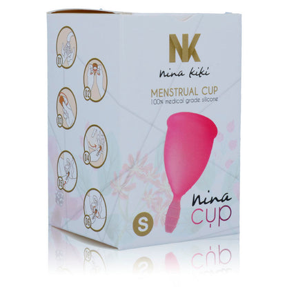 Nina Kikõ - Silicone Menstrual Cup, Pink Size S