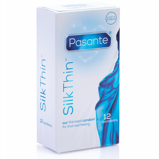 Pasante - Extra Thin Silk Condoms, 12 Units