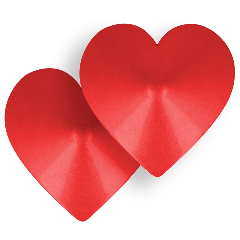 Ohmama Fetish - Red Heart Reusable Nipple Covers