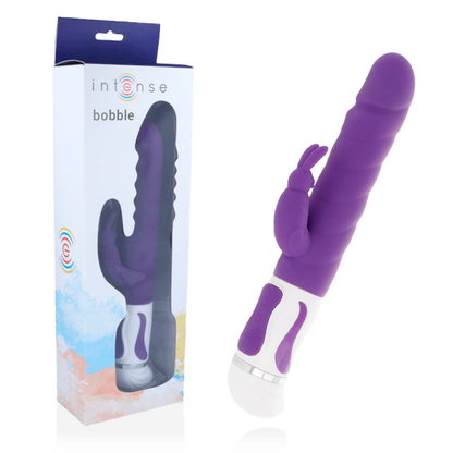 Intense Purple Rabbit Bobble Vibrator, 12 Vibration Modes and 4 Rotation Modes, Intense Couples Toys