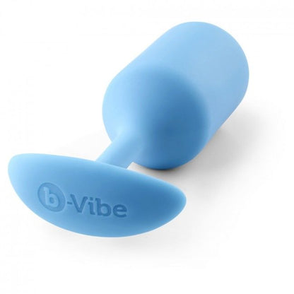 B-Vibe Snug Anal Plug 3 Teal, Silicone Seamless, Weight 180g, Ergonomic Shape, Water Resistant