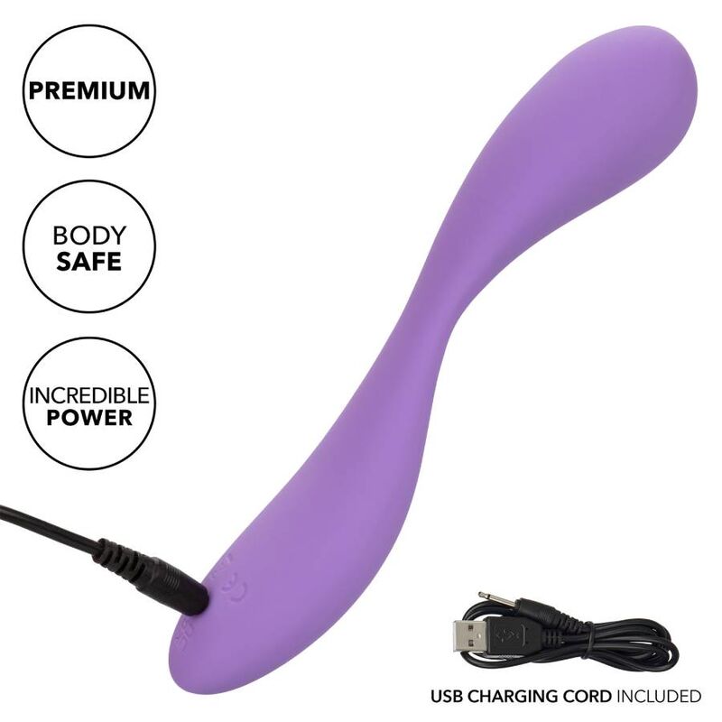 California Exotics Contour Demi Violet - Multidirectional Liquid Silicone Vibrator with 10 Functions