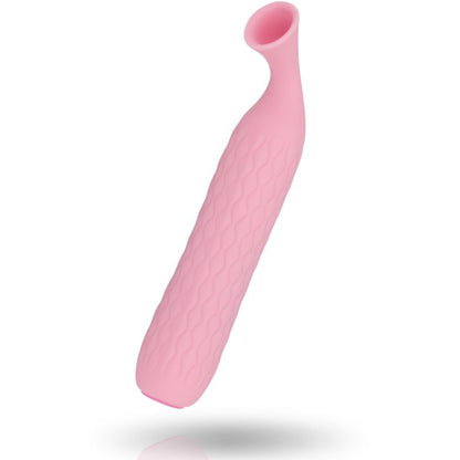 Inspire Suction - Saige Pink Suction Stimulator, Dimensions: 14.6 cm (total length), 2.9 cm (diameter), Material: Silicone, Submersible, Rechargeable, 1 Year Warranty