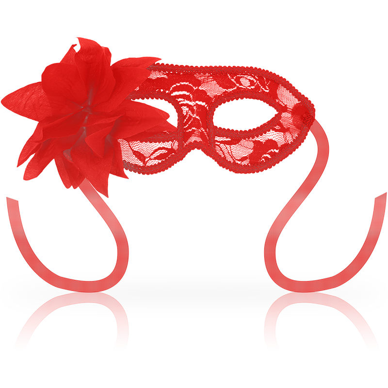 Ohmama Masks - Unisex Red Flower Lace Masks