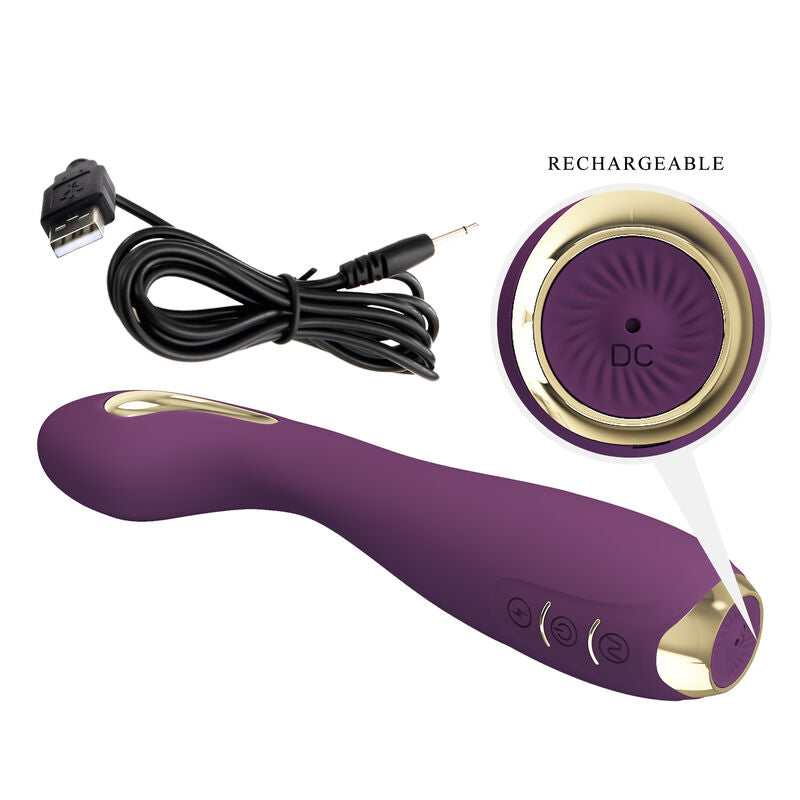 Pretty Love High Grade- Hector Electroshock Vibrator Prin App Control Violet