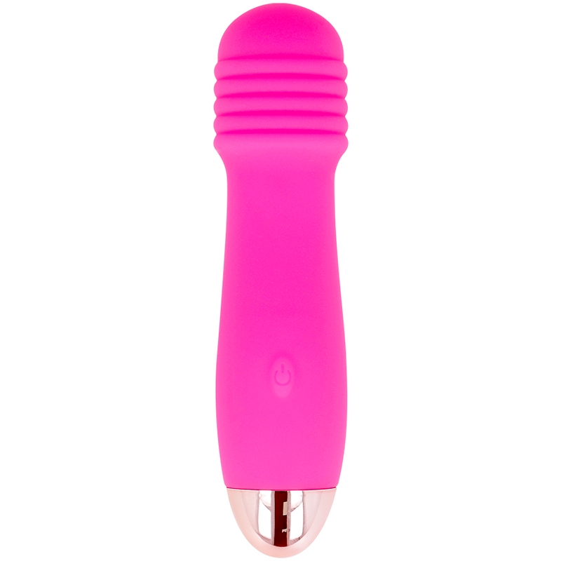 Dolce Vita - Three Pink 7-Speed ​​Rechargeable Vibrator, Soft Silicone, 12.2cm Length