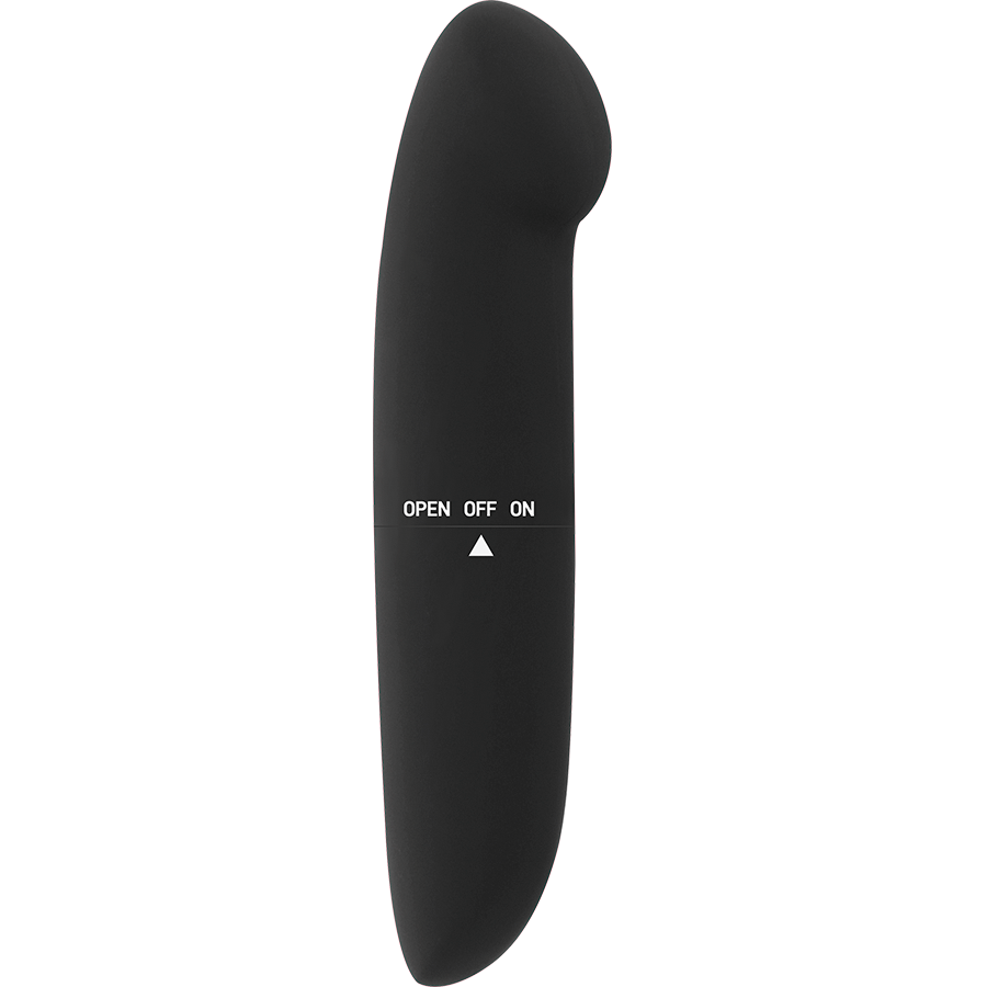 Glossy - Phil Vibrator Black, G Spot Stimulation, Size 13cm, Powered by AA Battery