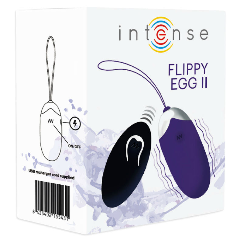 Intense Flippy II Egg Vibrator with Remote Control, Purple, from Intense Couples Toys