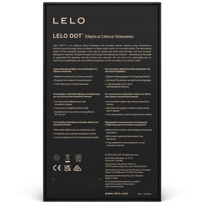 LELO - Purple Dot Clitoris Stimulator, Infinite Loop Technology, 8 Powerful Pleasure Settings, IPX7 Water Resistant