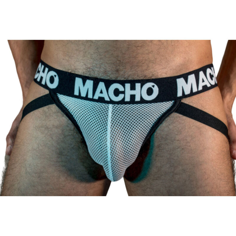 Macho Underwear - Semitransparent White Jockstrap JOCK MX26X1 (M)