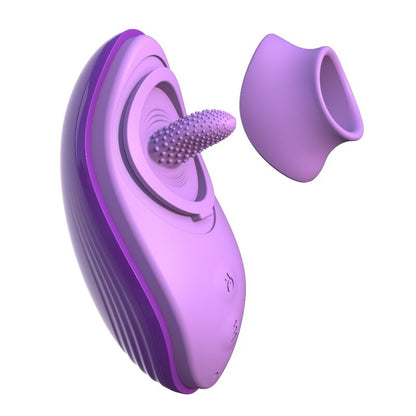 Fantasy For Her - Her Fun Silicone Tongue Purple with Vibrations and Heat