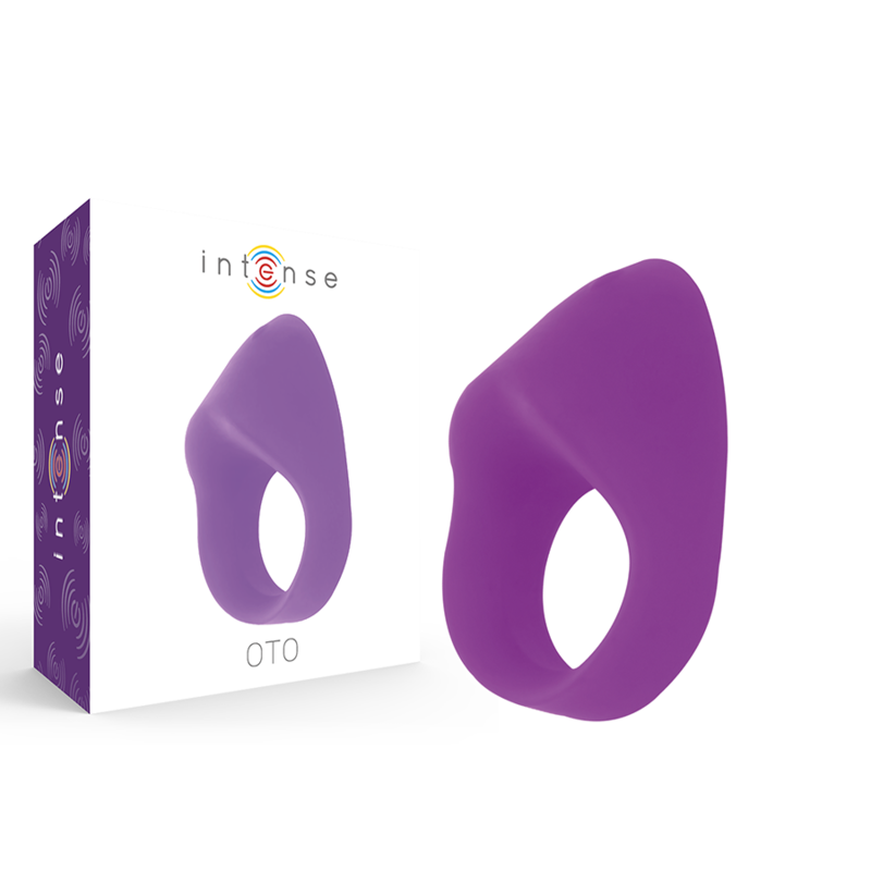 Intense Couples Toys - OTO Purple Rechargeable Vibrating Penis Ring, 20 Speeds