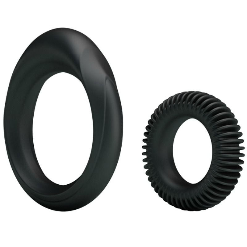 Baile For Him - Silicone Ring Set for Men - Water Resistant - Inner Diameter 2.5cm and 2cm