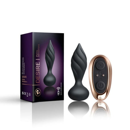 Rocks-Off - Desire Anal Stimulator with Remote Control and 10 Vibration Levels Black