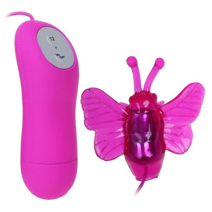 Baile Stimulating - Cute Secret 12 Speed ​​Butterfly Vibrating Massager, Purple, 2 AAA Batteries