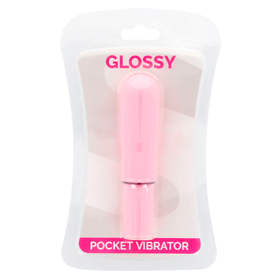 Glossy - Pink Pocket Vibrator, RPM 17,500, Dimensions 107 x 25 mm, Water Resistant, Glossy