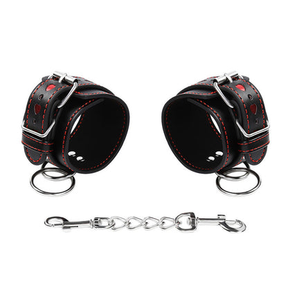 Ohmama Fetish - Handcuffs With Engraved Hearts, Adjustable, Composition 80% PVC / 5% Iron / 15% Polyurethane