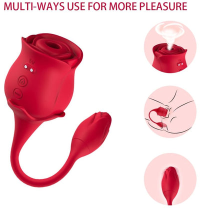 Armony Stimulators- Vibrator De Clitoris Și Vibrator 10 Moduri Roșu